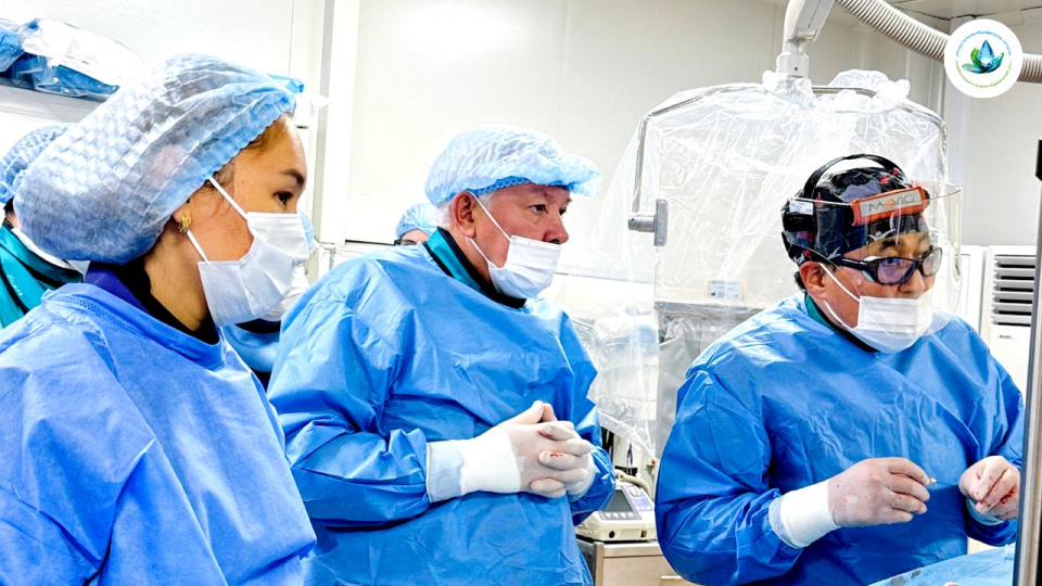 ҰЛТТЫҚ ҒЫЛЫМИ МЕДИЦИНАЛЫҚ ОРТАЛЫҚТА ТІЗЕ БУЫНЫНЫҢ ГОНАРТРОЗЫНА ЭМБОЛИЗАЦИЯ ӘДІСІН ҚОЛДАНУ БОЙЫНША ЕКІ КҮНДІК ШЕБЕРЛІК САБАҒЫ ӨТТІ