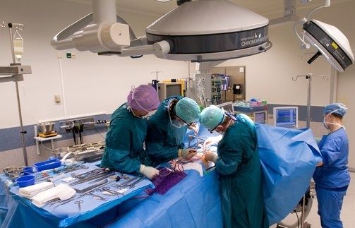 Kidney transplant surgery. Surgeons removing a healthy kidney from a living donor during a kidney transplant operation. Metal retractors are used to hold back the abdominal skin and flesh, providing the surgeons with access to the organ. Kidneys are transplanted to replace a failing or failed kidney. Kidney transplants have a high success rate, although recipients do need to take immunosuppressant drugs for the rest of their life to prevent rejection. The donor kidney may come from a living or recently deceased donor and can be kept viable outside of the body for several days.